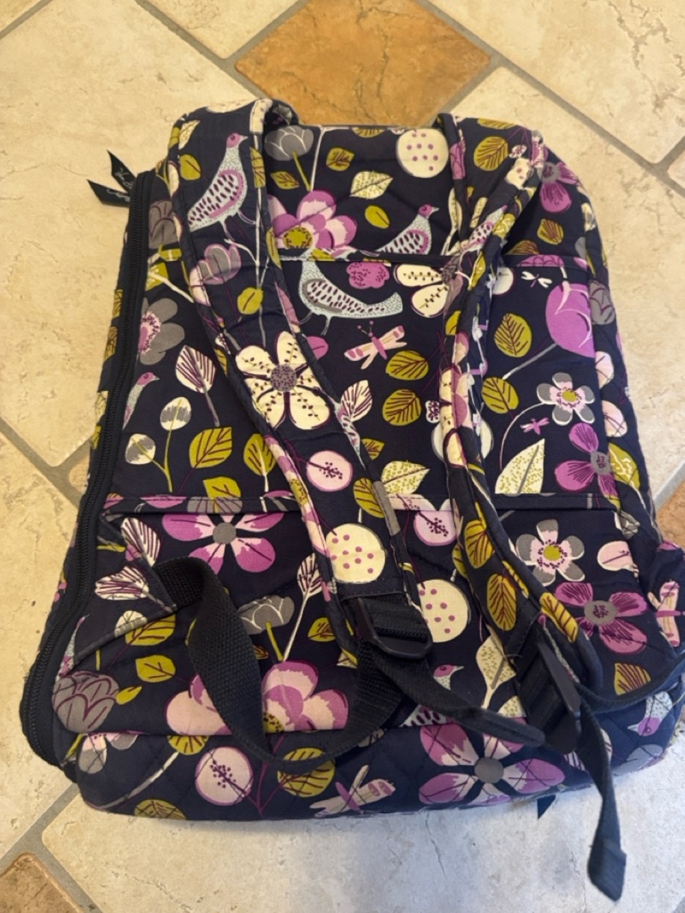 Bradley Campus Backpack in Nightingale floral print RETIRED PATTERN - Picture 2 of 9